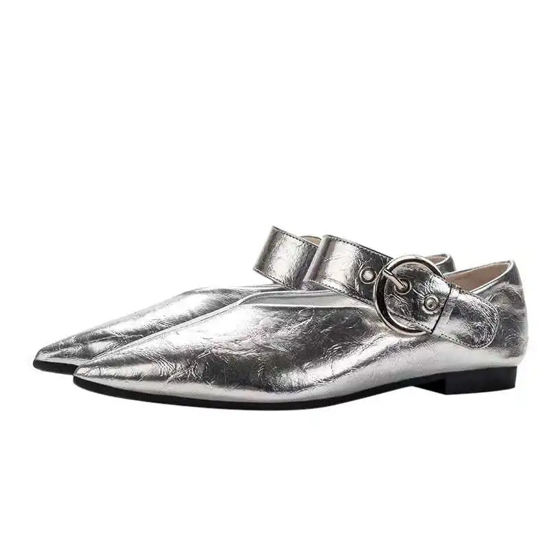 2021 New Spring Summer V Cut Women Flat Shoes Elegant Fashion Flats Branded Girl's Casual Comfortable Shoes Lady Shoes C360