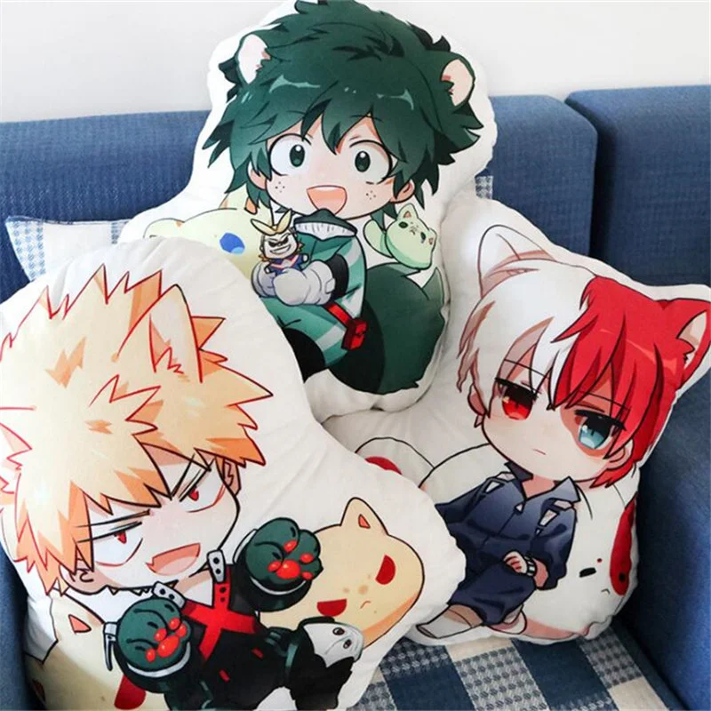 50 см My Hero academic аниме плюшевые игрушки Boku Yoh Asakura Katsuki Bakugo Shoto Toooroki Подушка Плюшевые