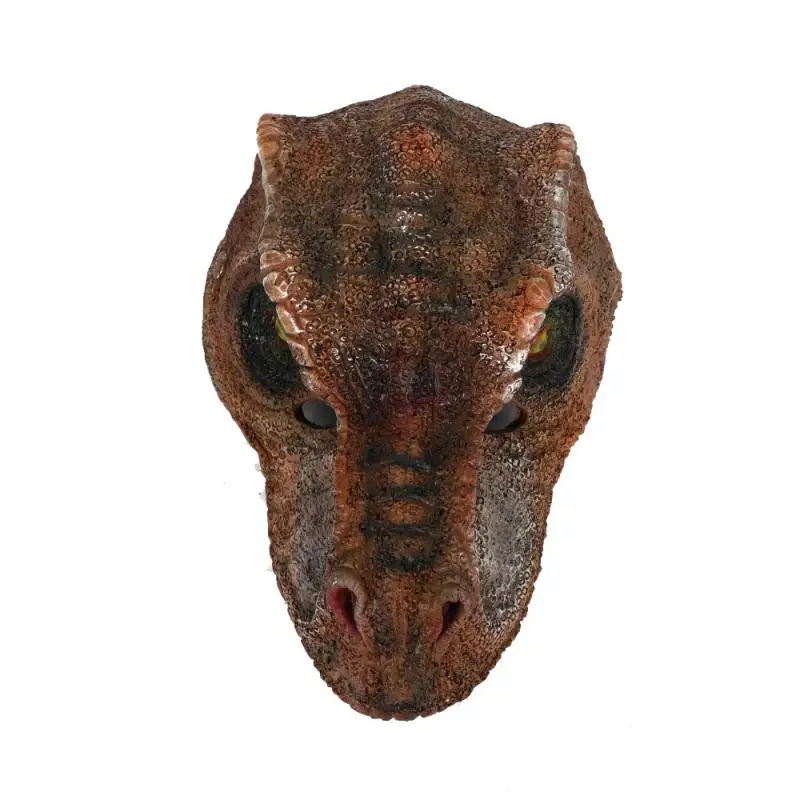 

PU Dinosaur Head Mask Full Face Adult Mask Breathable Halloween Animal Costume Halloween Masquerade Decorations Party Supplies