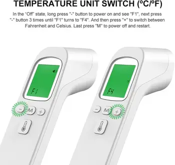 

Fever instrument thermal sensor digital liquid crystal infrared laser thermometer non-contact thermometer