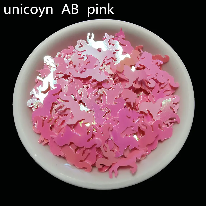 AB pink Единорог Блестки для рукоделия Скрапбукинг Сделай Сам одежда швейная ткань на одежду Свадебные украшения сумки домашний Декор Аксессуары - Цвет: AB pink