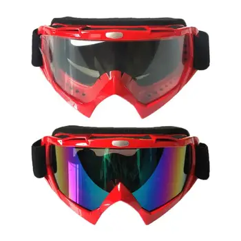 

Durable Goggles Wear-resistant Hit Color Adjustable Riding Motocross Goggles Off Road Dirt Bike Dustproof Racing Glasses