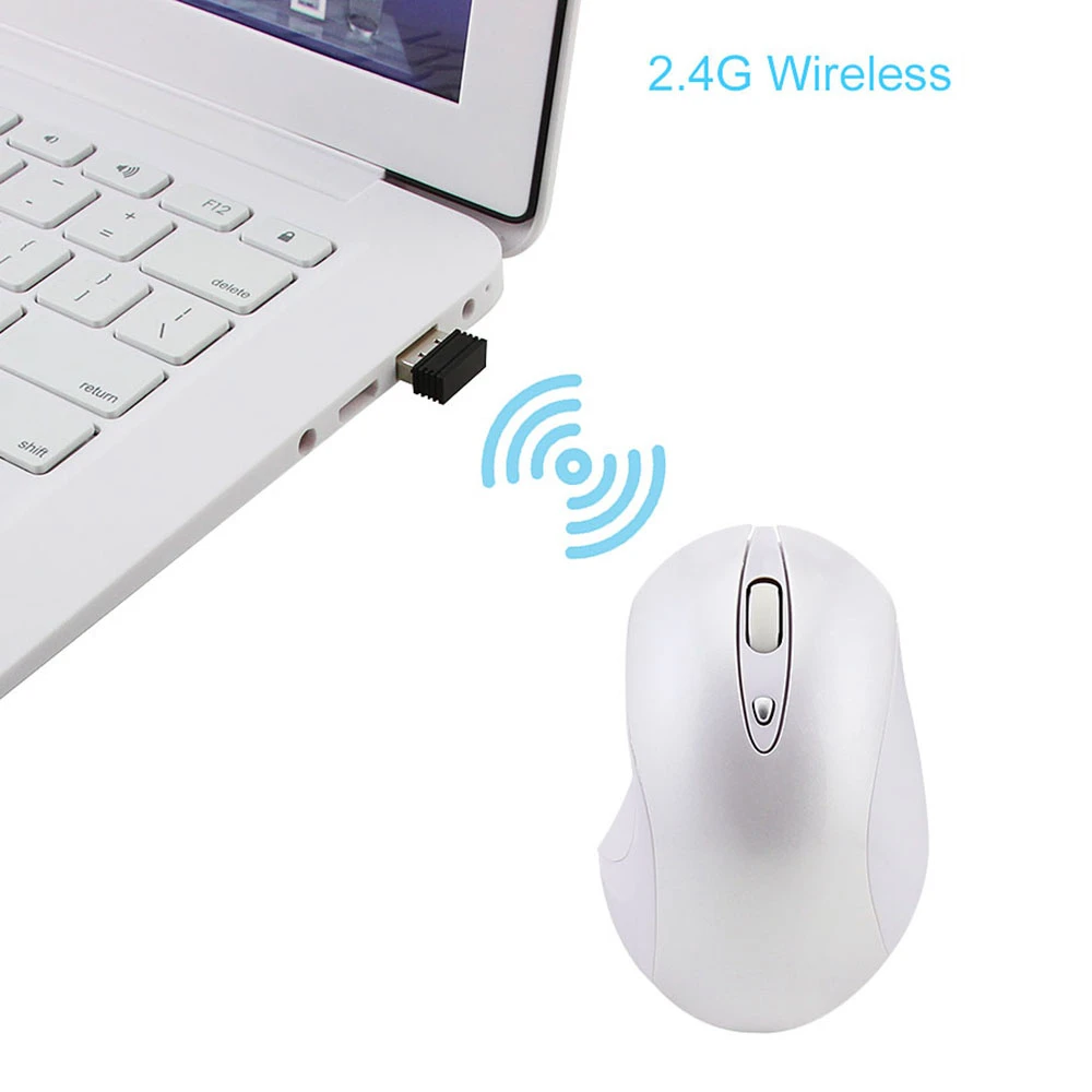 Бесшумная беспроводная мышь для геймера, 3D Мини USB, оптическая компьютерная игровая мышь 800/1200/1600 точек/дюйм, эргономичная игровая мышь для ноутбука