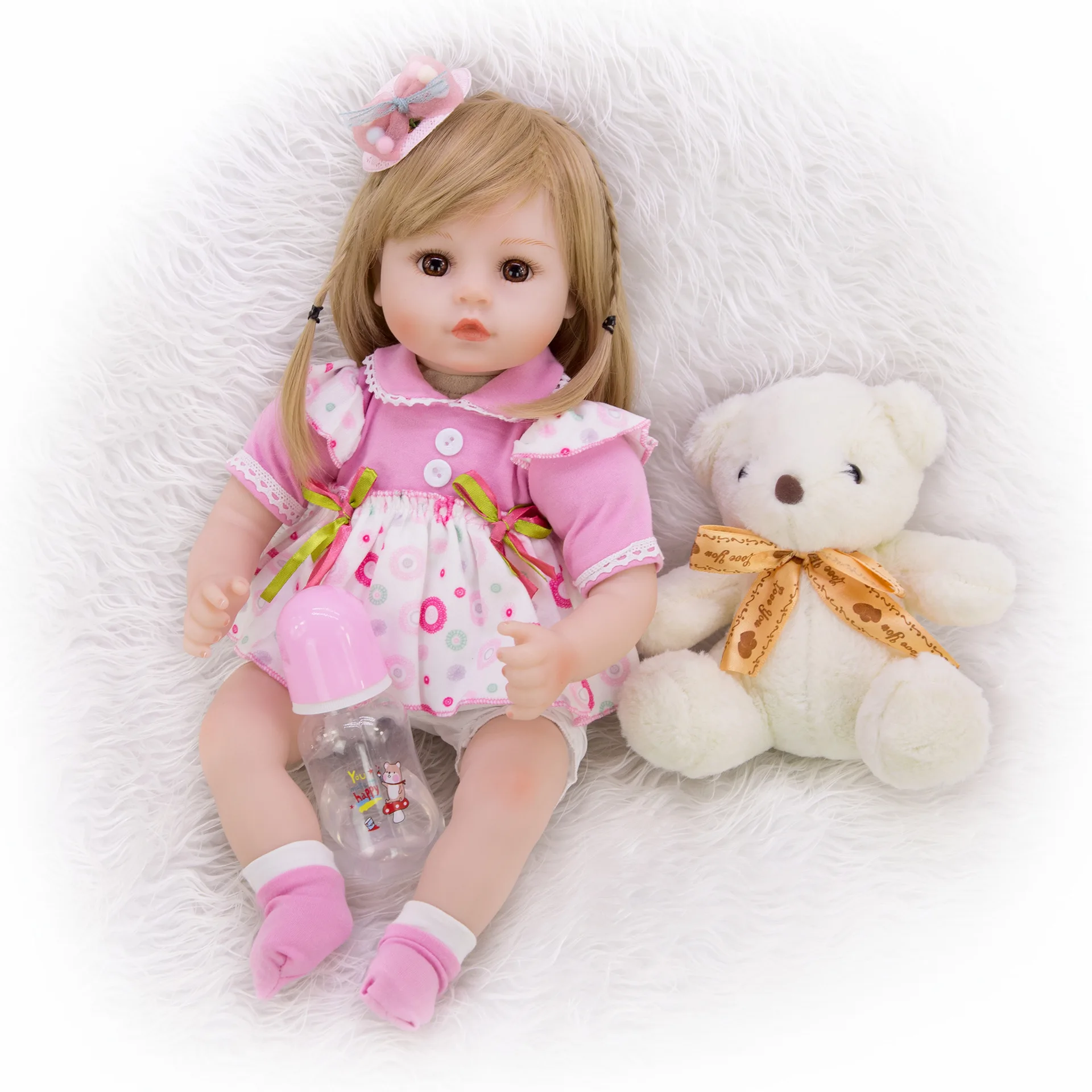 Кукла реборн NPKDOLLS мягкая силиконовая кукла-младенец подарок для девочек с