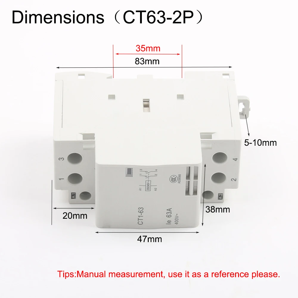 Вспомогательное оборудование KOHTAKTOP CT1 63 32A 40A 63A 2P 220V 50HZ 60HZ din рейка AC контактор для