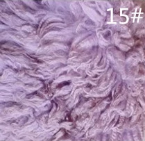 No. 15 Шерстяное Одеяло из флокати, 35 см, реквизит для фотосессии новорожденных, для студийной фотосессии, шерстяное одеяло для младенцев, аксессуары для фотосессии - Цвет: No. 15