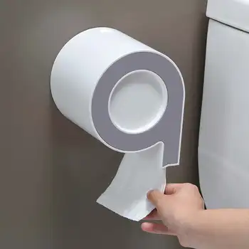 

Wall-mounted Toilet Paper Holder Tissue Box Waterproof Hygienic Paper Dispenser ABS Bathroom Storage Box Bathroom Accessories