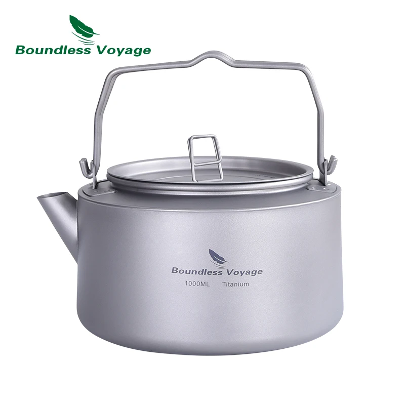 Titanium Camping Water Kettle 1l Titanium Kettle Filter Teapot