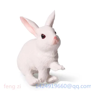 

Simulation Mini Rabbit Cute Dutch Exquisite Angora Charmingly Naive Japanese White Rabbit PVC Action Collectible Model Toy G98