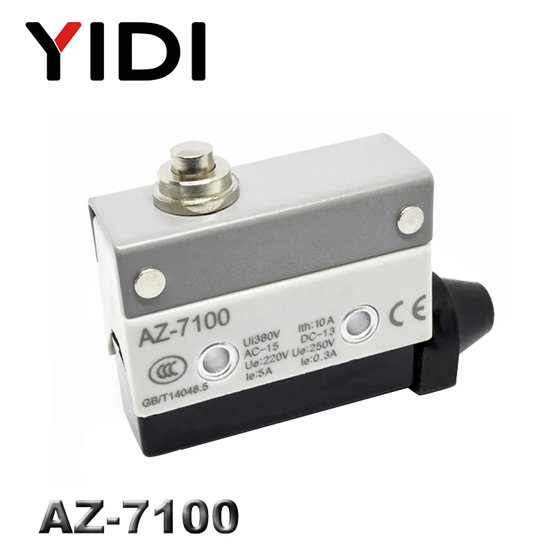 AZ-7100 10A 250VAC AZ-7312 AZ-7311 AZ-7121 AZ-7310 TZ-7141 Водонепроницаемый микропереключатель путешествия концевой выключатель прямые 90 градусов роликовый рычаг - Цвет: AZ-7100