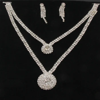 

New product recommended claw chain flash diamond prototype necklace bride wedding dress accessories rhinestone inlaid silver pen