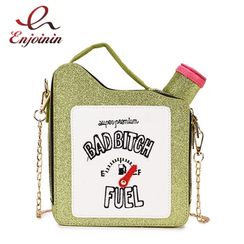 

Sequins Pu Embroidered Oil Pot Style Young Girl's Handbag Shoulder Bag Purses Small Crossbody Bag for Women Chain Purse