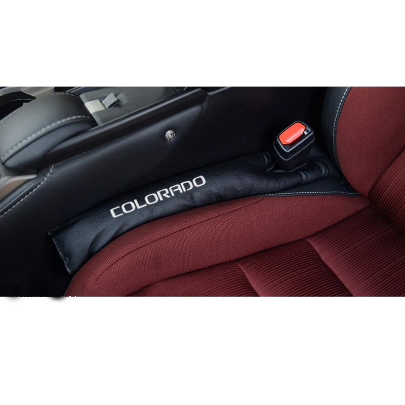 Для Chevrolet Colorado, 2 шт., искусственная кожа, наполнители, прокладка, наполнитель, слот, заглушка, автомобильное сиденье, зазор, коврик, автомобильные аксессуары