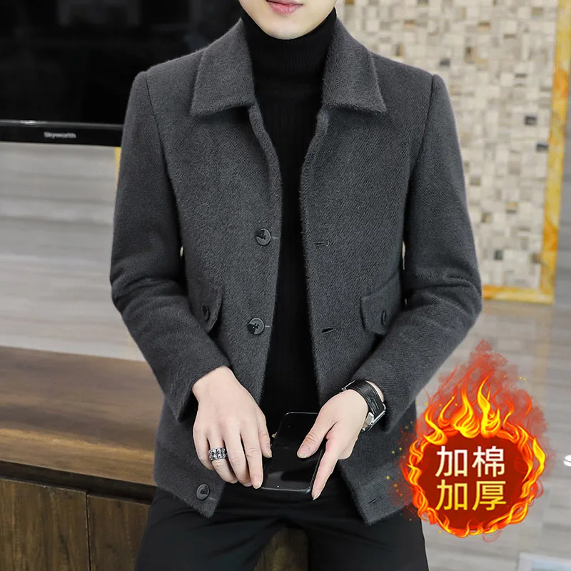 mink wool Blends Jacket Men 