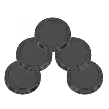 

High Quality 5PCS Portable Black Plastic OM-Mount Rear Lens Cover Cap for Olympus OM Lenses