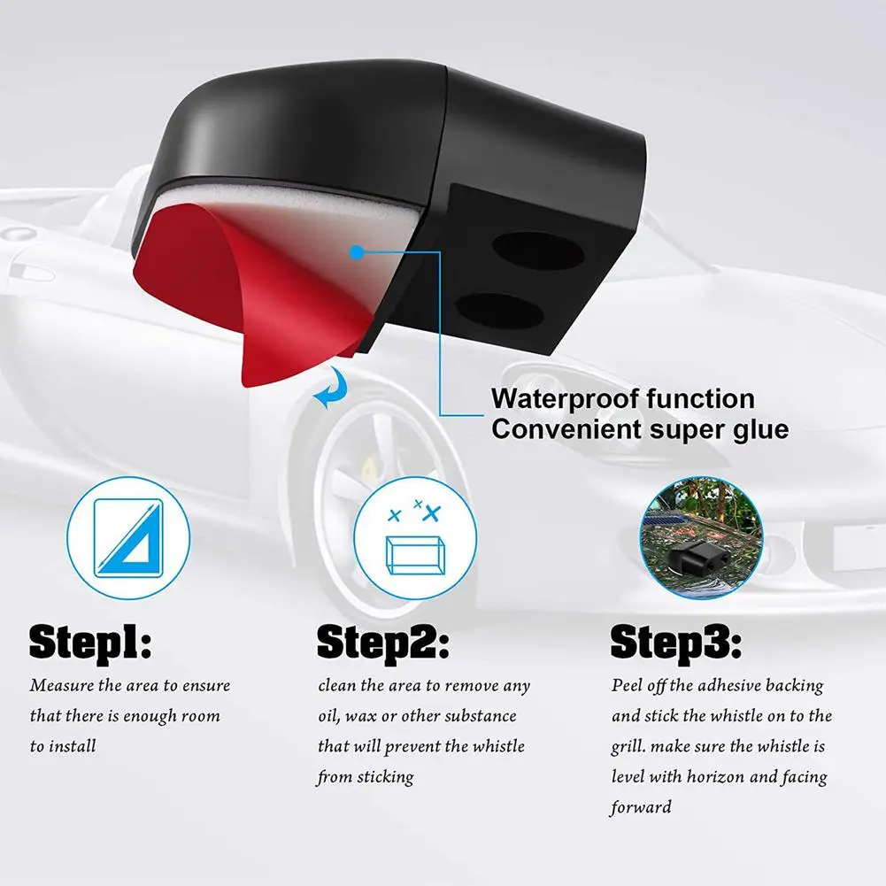 2PCS Car Deer Whistles Animal Alert Auto Warning Whistles System Alarm Double Construction Deer Device For Car Truck RV