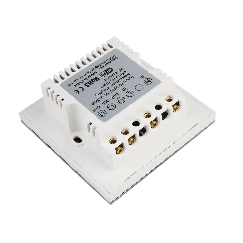 Интеллектуальный выключатель света Sonoff T1 Smart WiFi RF/приложение/сенсорный экран Управление настенный светильник Переключатель 1/2/3 банда 86 Тип UK Панель настенный сенсорный светильник переключатель умный дом пульт дистанционного управления