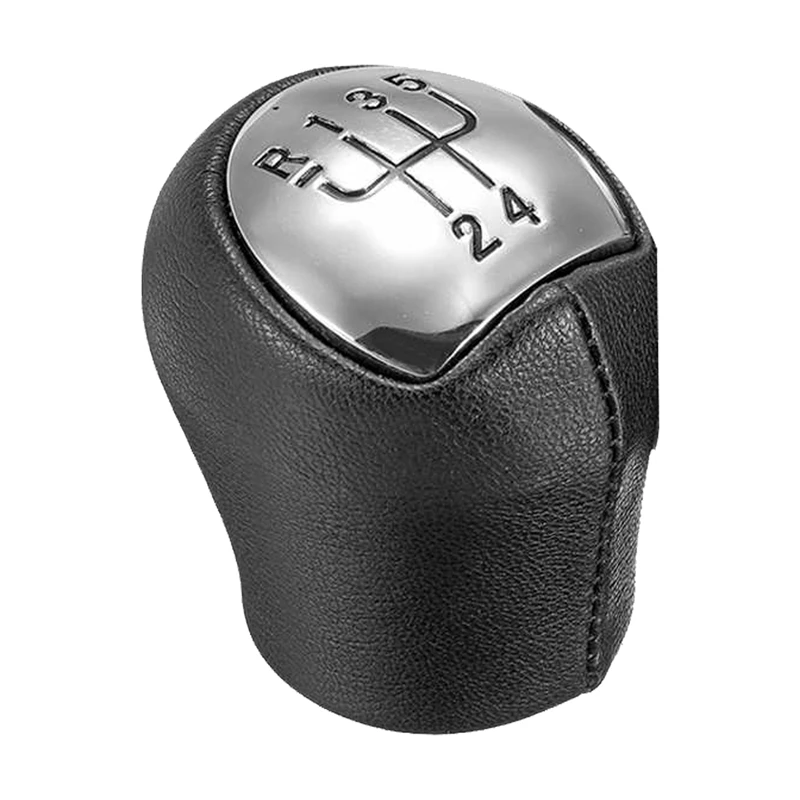 5 Скорость хромовой кожи ручка переключения рулевого механизма автомобиля рычаг