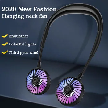 

Mini Fans Personal Portable Cooling Fan Hands-free Neck Band Hands-Free Hanging USB Rechargeable Fan Mini Air Cooler fans