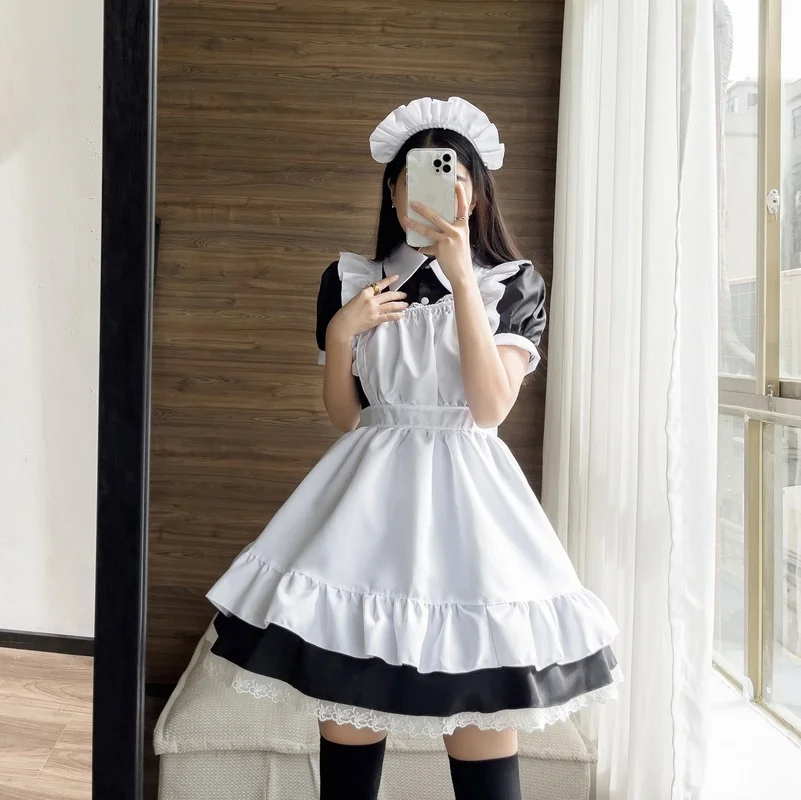 Cosplay Sexy Coffee Maid Role Play Uniform Kawaii Clothing for Lolita Girl Plus Size Cosplay Maids Outfit Anime Costumes S-5XL