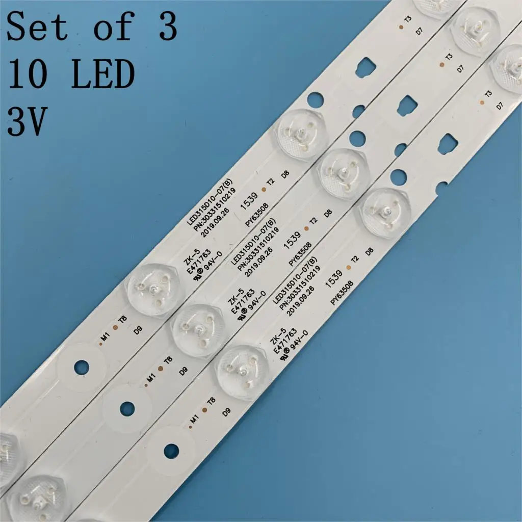 Новая Оригинальная лента для подсветки 10 ламп 32PAL535 LE32B310N LED315D10 07(B) 30331510219 ZC14 07(A)