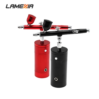 

7cc 0.3mm Nozzle Airbrush Set Mini Air Compressor Spray Gun For DIY Art Nail Face Cake Paint Coloring