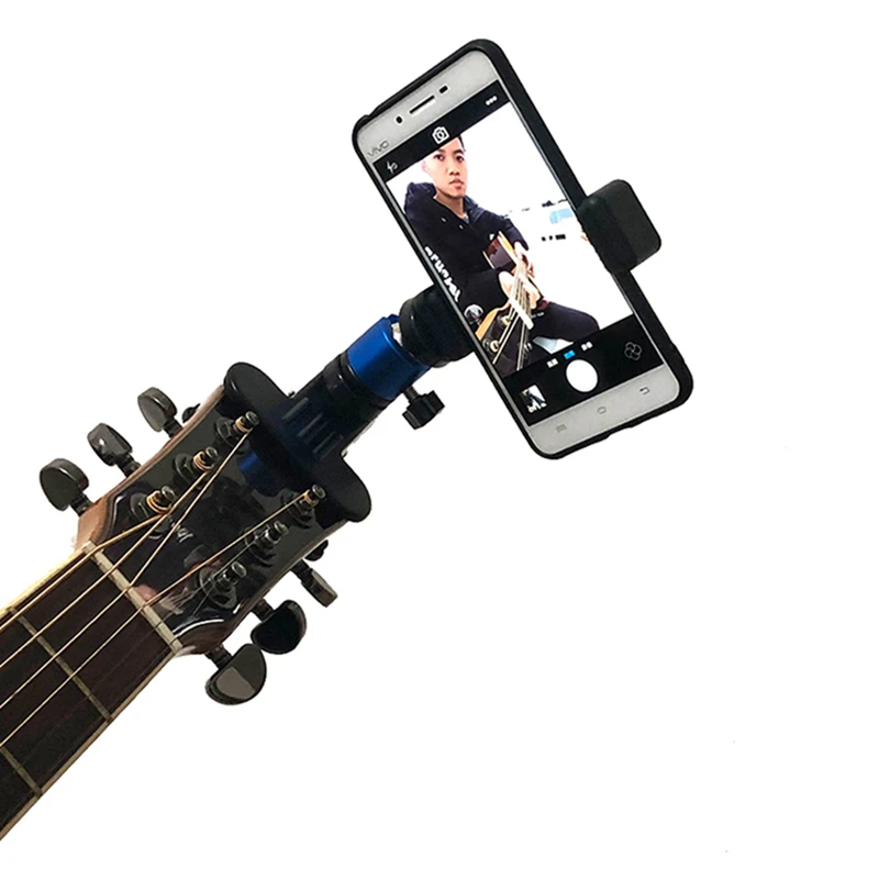 Guitar Head Clip Mobile Phone Holder Live Broadcast Bracket Stand