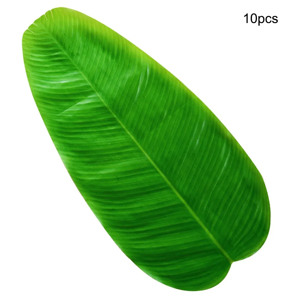 

Table Flag Arrangement Decor Hawaiian Banana Leaf Table Mat Placemat Green Leaf Simulation Plant Desktop Decoration