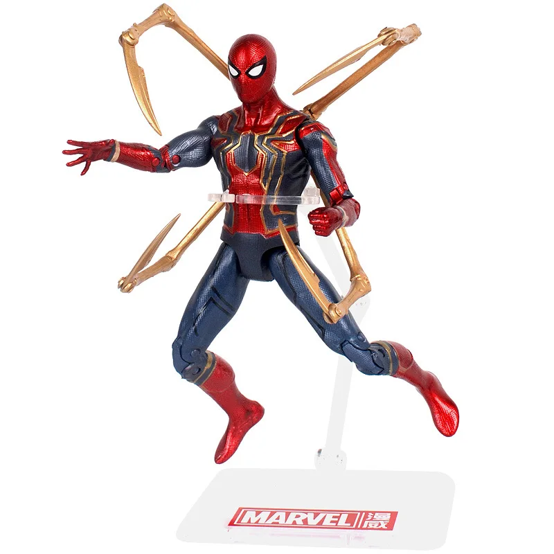 Kopen Hot Toys Marvel Avengers Infinity War Iron Spider Spiderman Action Figure PVC Spider Man Figuur Collectible Model Toy 17cm