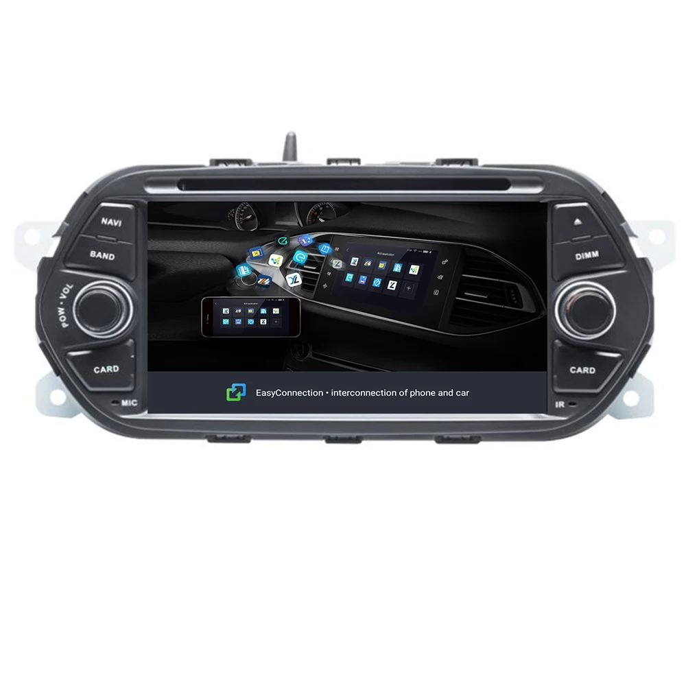  7'' eight Core Android9.0 Car DVD 2Din For Fiat Tipo Aegea Egea 2015 2016 2017 Auto car multimedia 