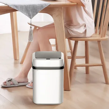 

12/15L Smart Trash Can Automatic Motion Detector Dustbin Intelligent Waste Bin with Lid for Kitchen Bathroom Garbage Bin Buckets