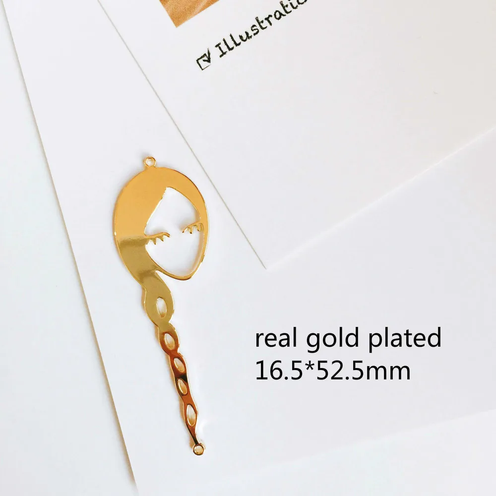 Настоящее серебро цвет позолоченные серьги аксессуары для женщин Лицо