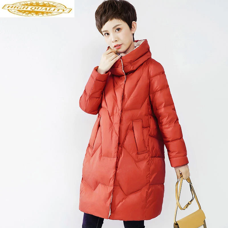 Winter Eend Donsjack Vrouwen Lange Puffer Down Jas Koreaanse Vrouwen Down Jassen Plumifero Mujer 2020 WF1S9170S KJ3675 Winter Eend Donsjack Vrouwen Lange Puffer Down Jas Koreaanse Vrouwen Down Jassen Plumifero Mujer 2020 WF1S9170S KJ3675