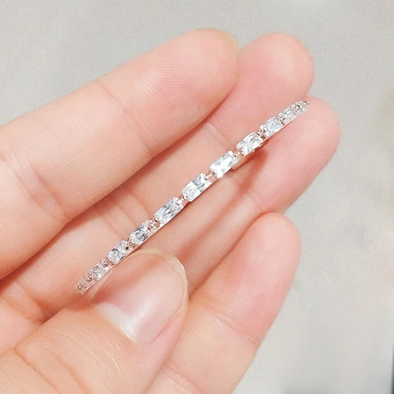 Rose Gold Color 5 ZAKOL элегантный AAA кубического циркония Регулируемый Свадебные ювелирные изделия Винтаж браслет для женщин Свадьба Ужин подарок на день рождения FSBP2005 - Окраска металла: Rose Gold Color 5