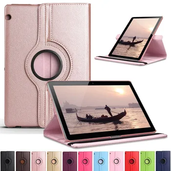 

Tablet Cover for Huawei Mediapad M5 10.8" Case CRM-AL09 W09 W19 Tablet Funda 360 Degree Rotating PU Leather Stand Shell Coque