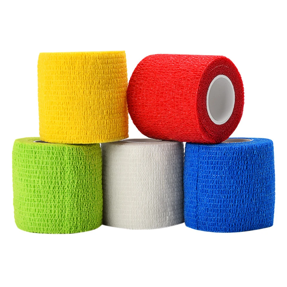 1 Roll 5*450cm Disposable Self-adhesive Flex Elastic Bandage Tattoo Handle Grip Tube Wrap Elbow Stick Tatu Tape Accessories 3