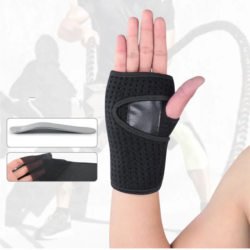 

Professional Splint Sprains Arthritis Wrist Band Belt Carpal Tunnel Stripes Gym Hand Wrist Support Brace Solid Black Wrist Brace