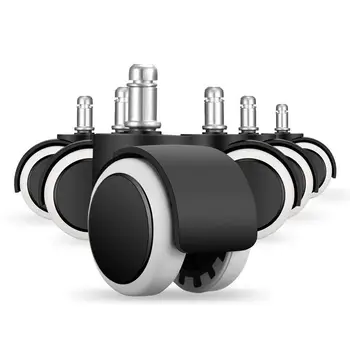 

Office Chair Caster 6 pcs x Chair Replacement Wheels Swivel Casters mute hard floor castors set of roles office chair castors do