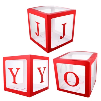 

1 Set Christmas Box Balloon Box Party Case Surprise Box Transparent Box