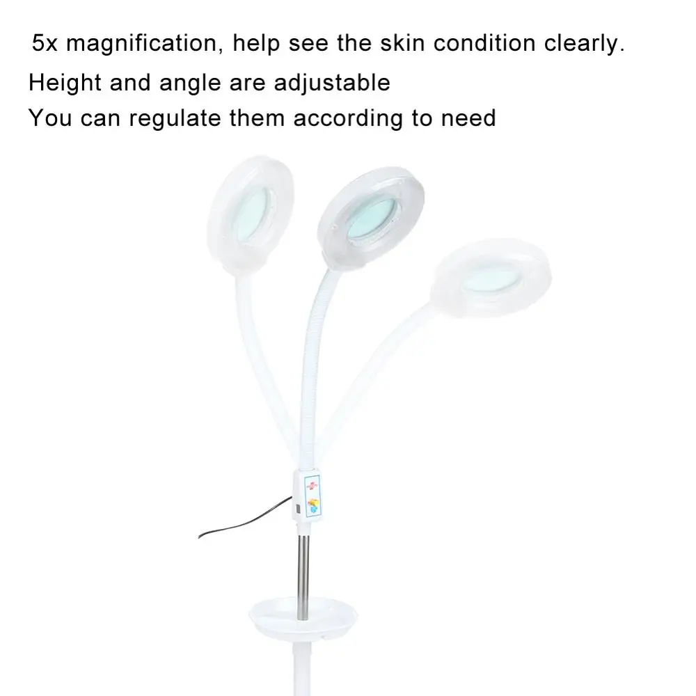 5X Vergrootglas Led Koud Licht Beauty Tatoeages Lamp Adjustables Dental  Nail Kapsalon Beauty 'S Vloer Lampen Met Lade _ - AliExpress Mobile