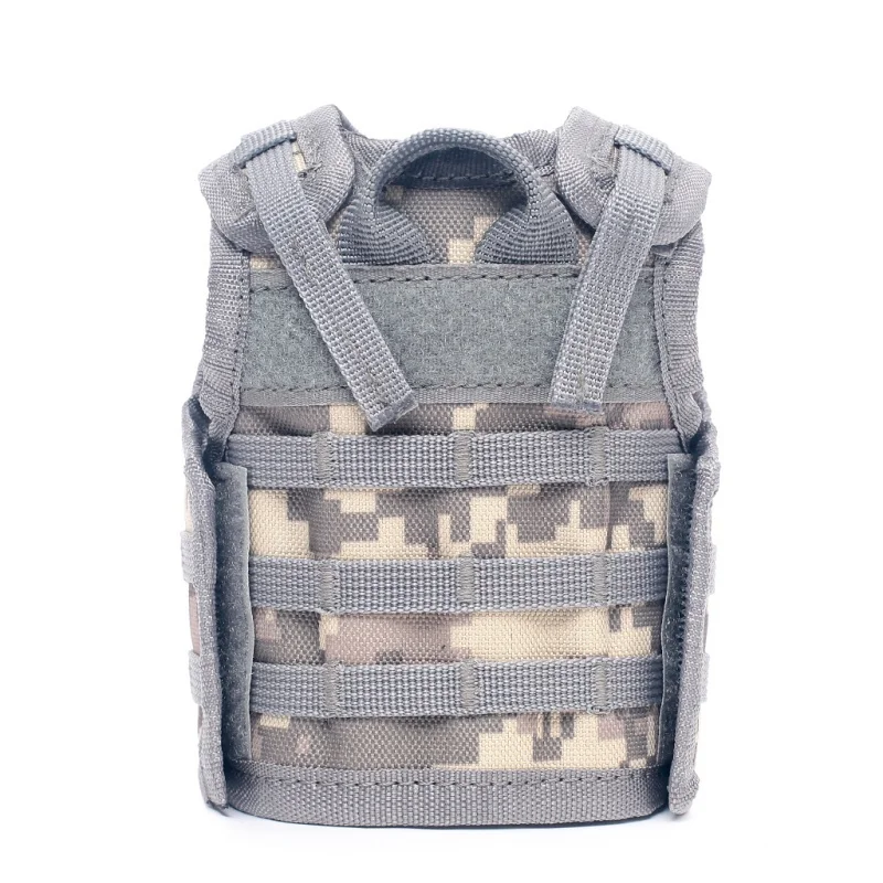 Мини тактический Чехол для пивной бутылки военный Мини Миниатюрный Molle жилет Личная бутылка набор регулируемый плечевой ремень