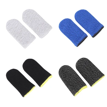 

2pcs Breathable Game Controller Finger Cover Sweat Proof Non-Scratch Sensitive Touch Screen Gaming Finger Thumb Sleeve Gloves fo