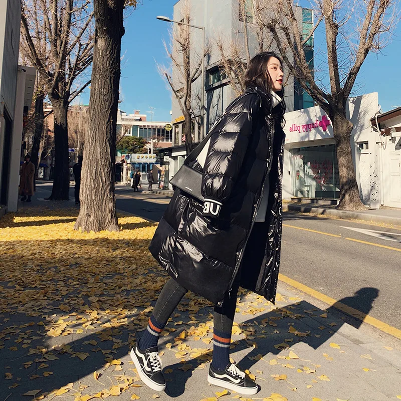 

Photo Shoot Winter New Style Korean-style Loose Cotton Coat Women's Mid-length Thick Students Versatile Cotton-padded Clothes IN