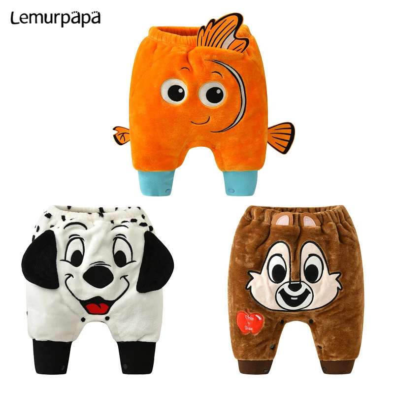 Newborn Baby Clothes Pp Trousers Winter Warm Thicken Cartoon Nemo Dalmatian Toddler Pants Kids Baby Ropa De Bebe Infant Boys Pants Aliexpress