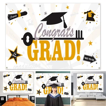 

Class Of 2020 2019 Graduation Decoration Background Home Front Hanging Banner Photo Props Durable Porch Sign Outdoor Indoor