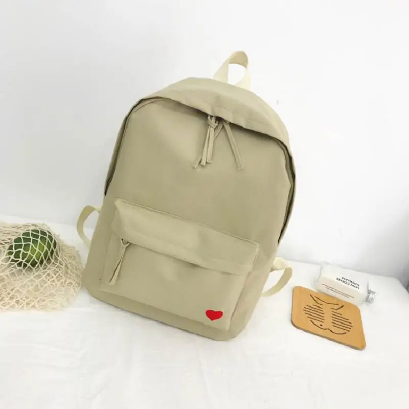 

2019 INS Young Lady Chic Canvas Backpacks for Women Simple Double Shoulders Bags Female Back Pack Dropshipping FH020