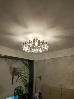 Modern Crystal Leaves Chandelier For Dinning Room