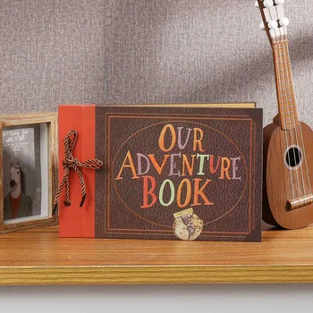 

New Retro Photo Album DIY Creat DIY Handmade Album For Anniversary Wedding Album For Christmas Gifts (Our adventure book)