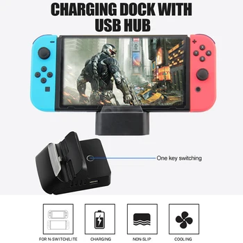 

Adjustable Bracket Charging Dock Stand For Nintend Switch HDMI Charging Dock Station HDMI Video Converter Charging Base