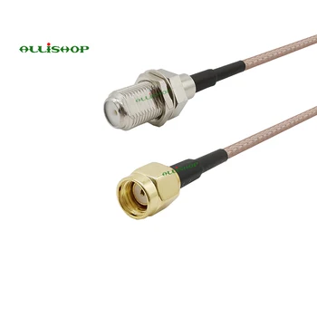 

RP SMA Male to F Female Connector Coaxial Coax Cable RP SMA - F Adapter Antenna Extender Cable RG316 10CM/15CM/20CM/30CM/50CM/1M
